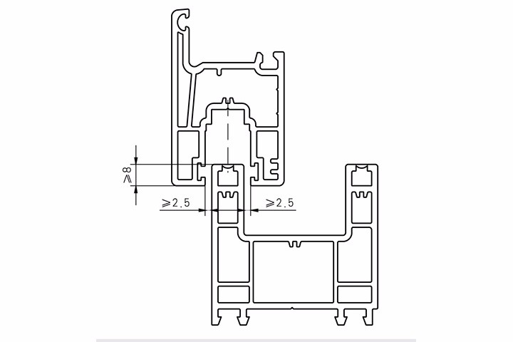 推拉窗型材功能尺寸